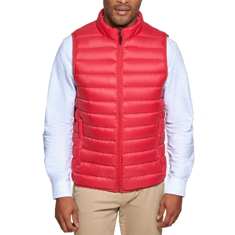 Club Room Men's Down Packable Vest Red