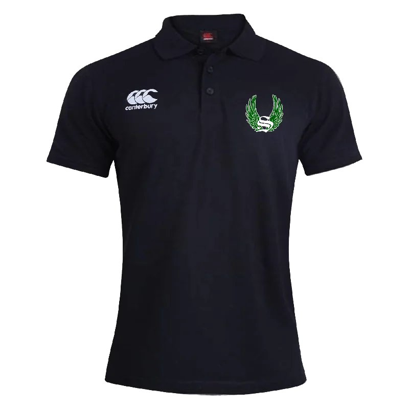 Sirens Canterbury Waimak Rugby Polo Black