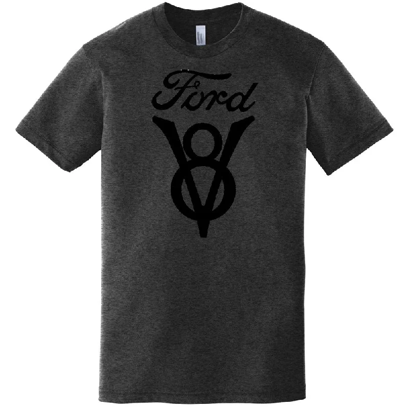 Mens Ford V8 Vintage - Heather Black