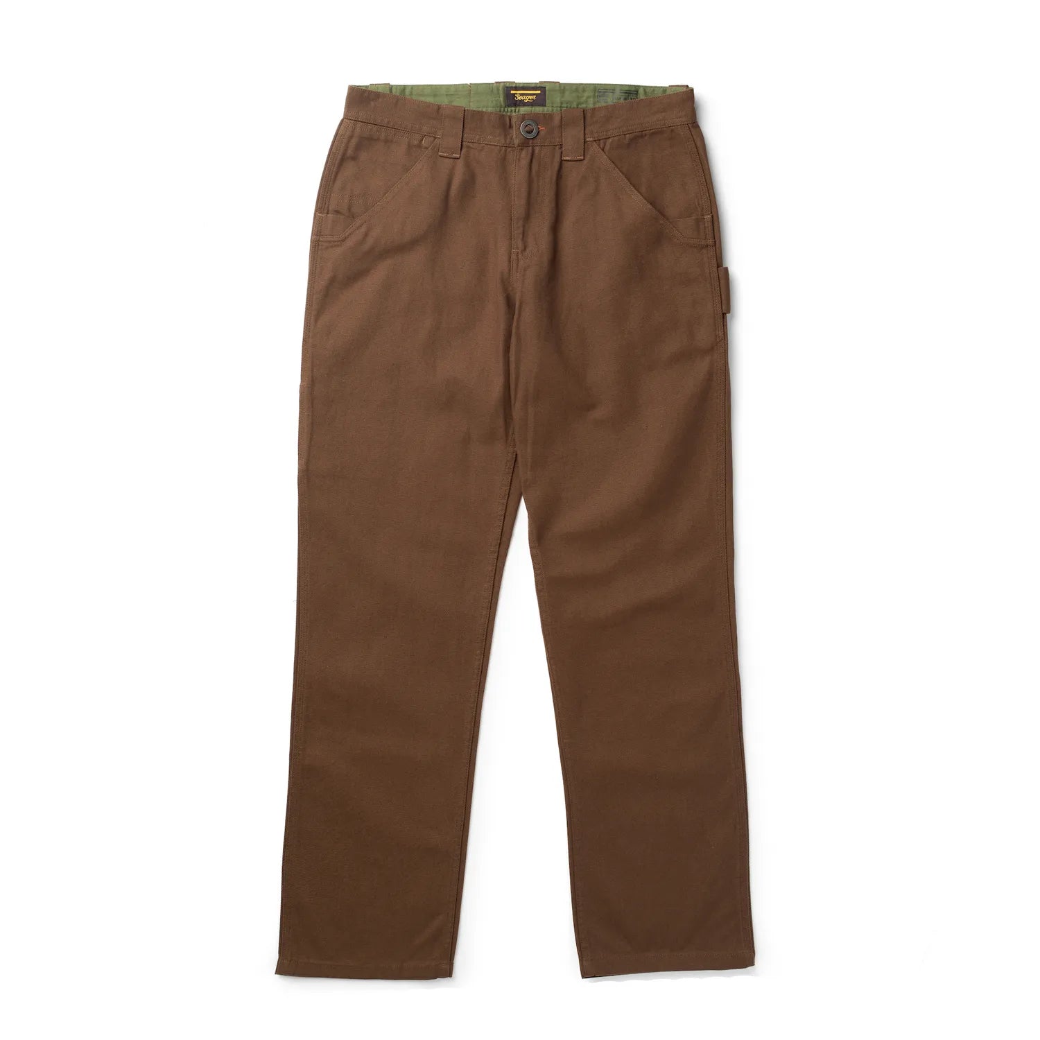 Seager Mens Pants Bison Canvas Regular Fit