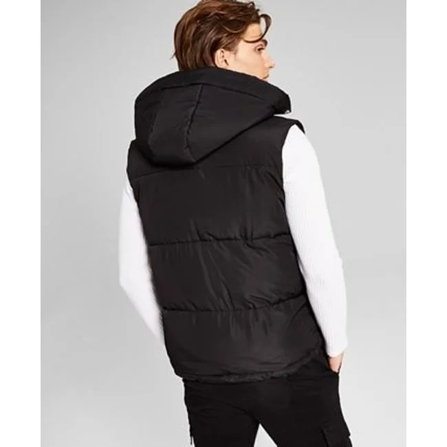 And Now This Men's Lightweight Puffer Vest Black Size Xx-Large