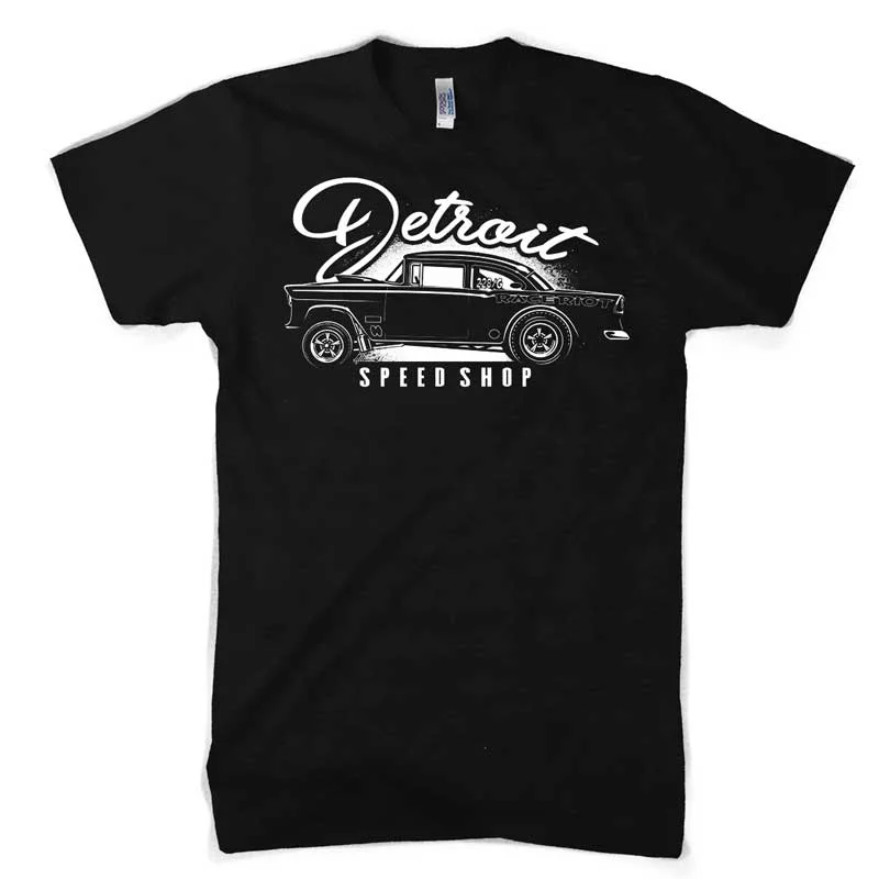 Mens Detroit Speed Shop Race Riot T-shirt (Black)