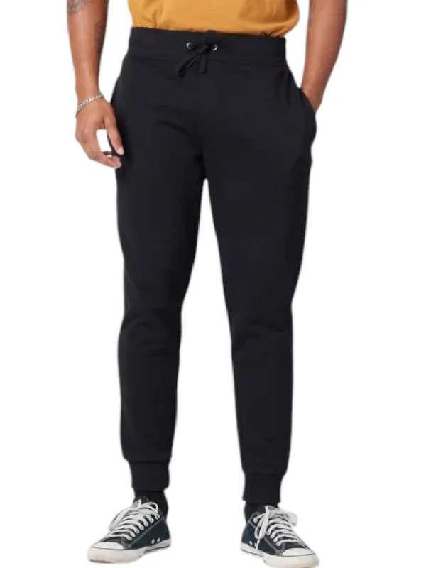 Organic Cotton Sweatpants In Black