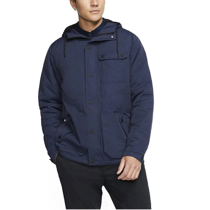 Hurley Men's Slammer Jacket Blue Size XX Large - XX-Large