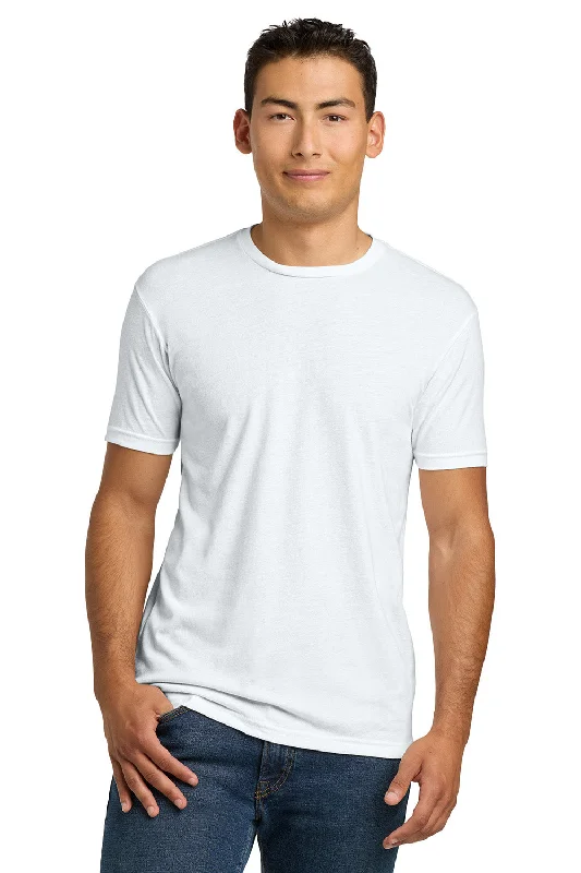 Next Level Mens CVC Jersey Short Sleeve Crewneck T-Shirt - White