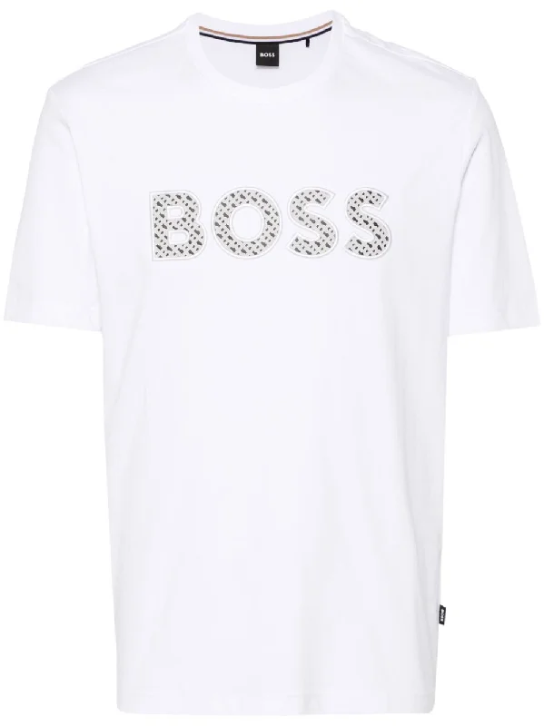 Hugo Boss Men's Thompson 06 Short Sleeve Crew Neck T-Shirt, White