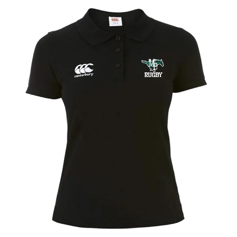 Myers Park Rugby Canterbury Women's Black Waimak Rugby Polo