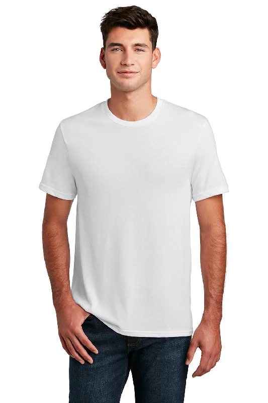 District Mens Perfect Blend Short Sleeve Crewneck T-Shirt - White