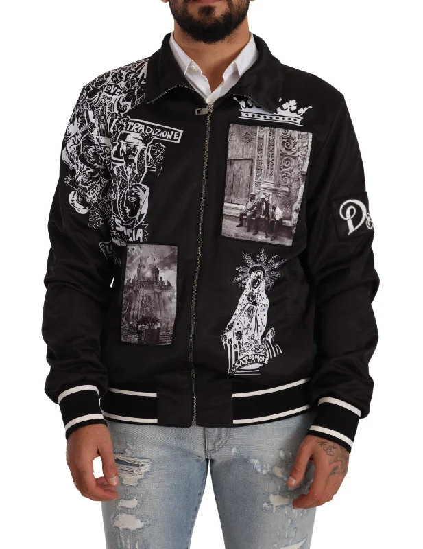 Dolce & Gabbana Stunning Superstizione Zip Men's Sweater