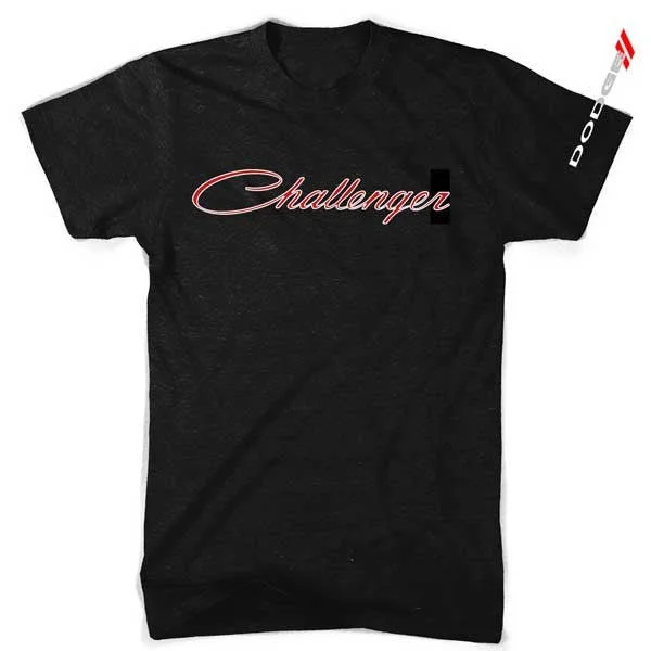 Mens Dodge Challenger T-shirt (2 color print on Black)