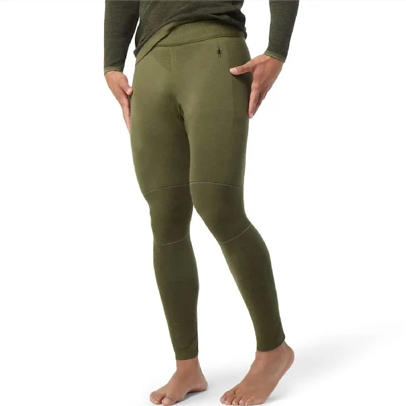 Men's Intraknit Max Merino Wool Base Layer Bottom In Winter Moss