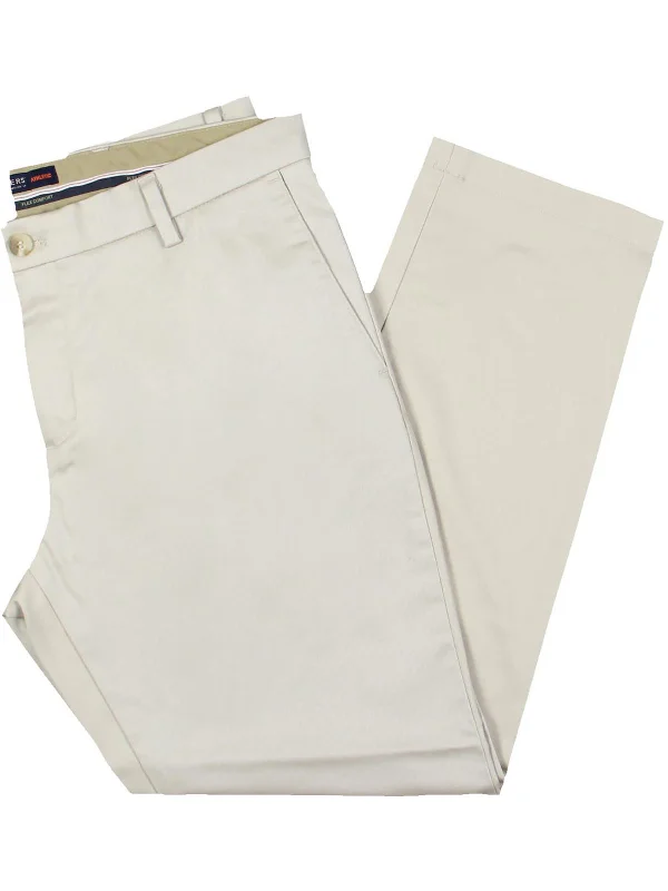 Mens Stretch Cotton Khaki Pants