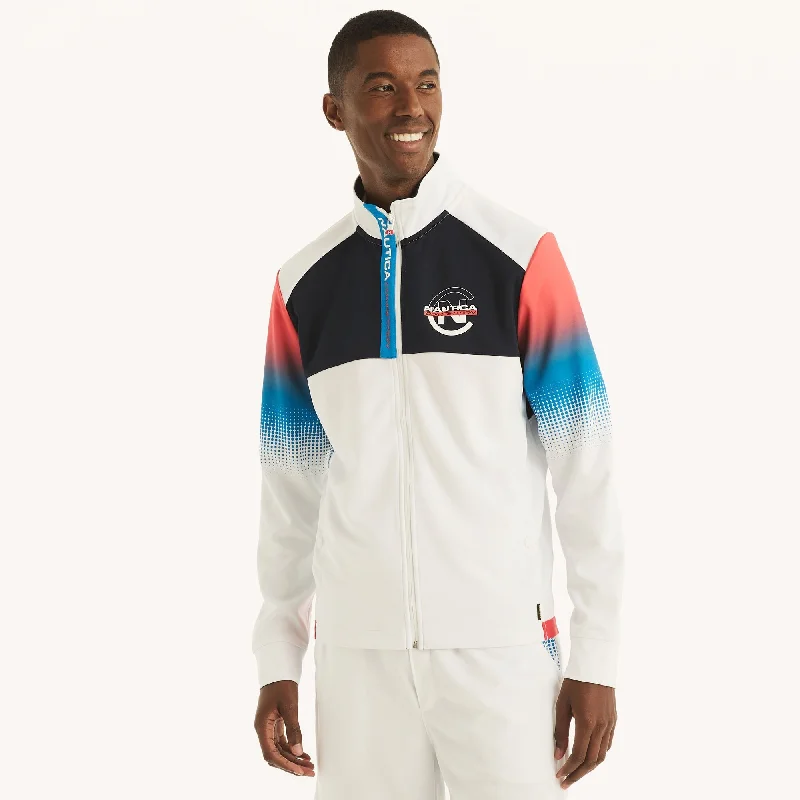 Nautica Mens Competition Sustainably Crafted Full-Zip Jacket