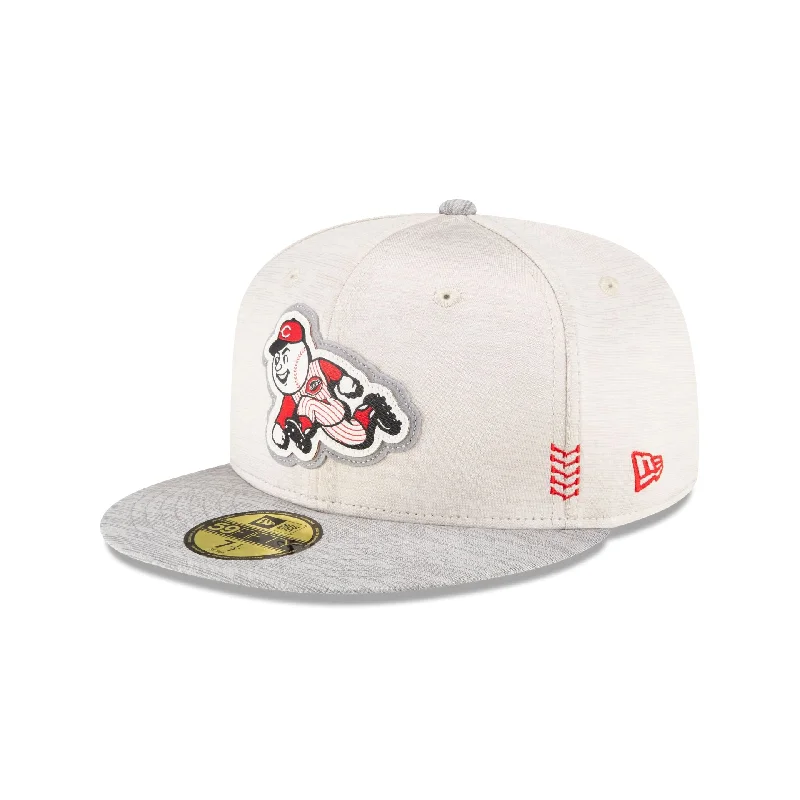 Cincinnati Reds 2024 Clubhouse Stone 59FIFTY Fitted Hat