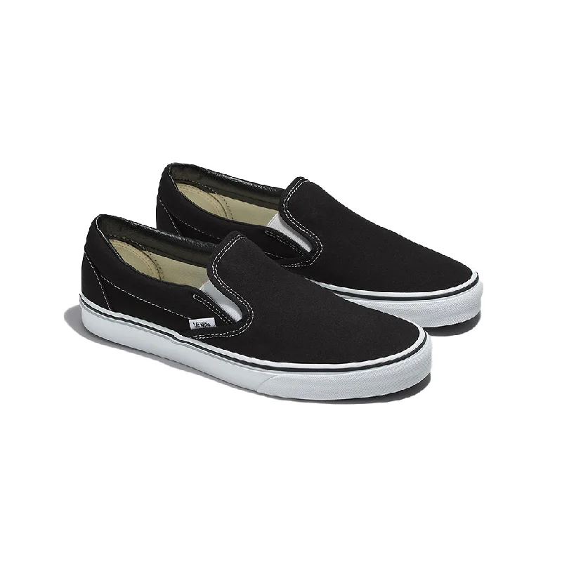 Comfortable men canvas shoes-Classic Slip-On Black