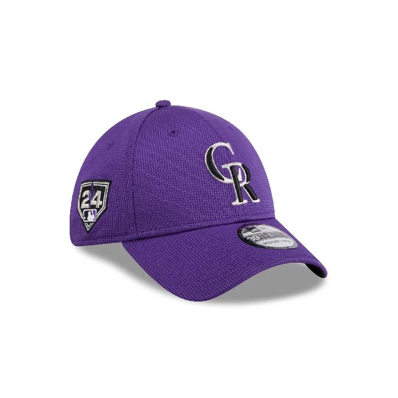 Colorado Rockies 2024 Spring Training 39THIRTY Stretch Fit Hat