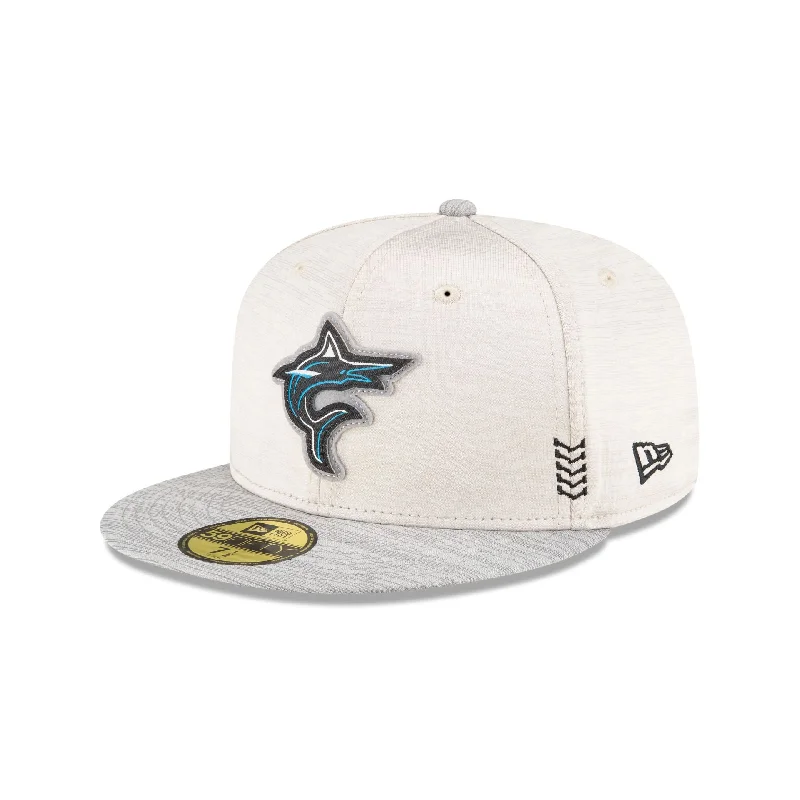 Miami Marlins 2024 Clubhouse Stone 59FIFTY Fitted Hat