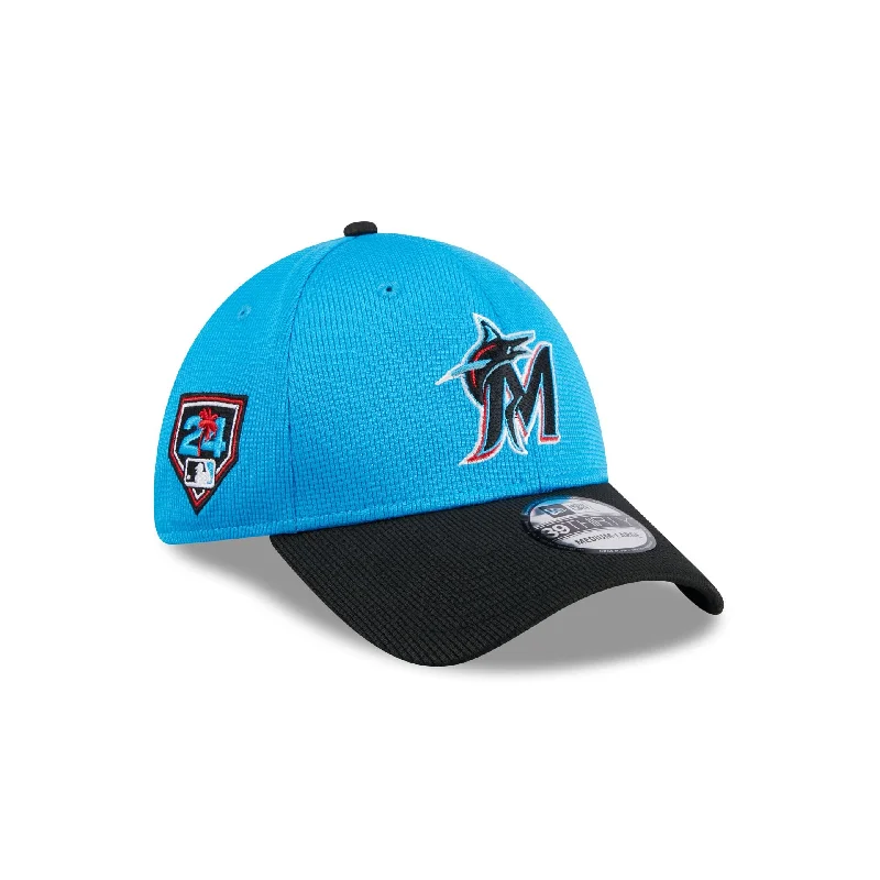 Miami Marlins 2024 Spring Training 39THIRTY Stretch Fit Hat