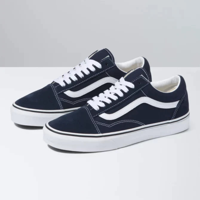 Affordable men casual shoes-Old Skool Parisian Night/True White