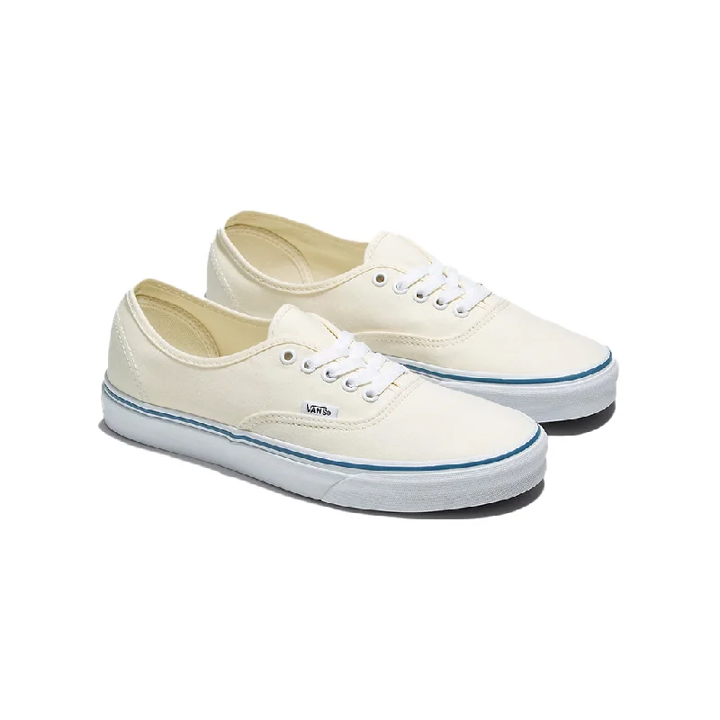 Men leather casual shoes-Vans Authentic White