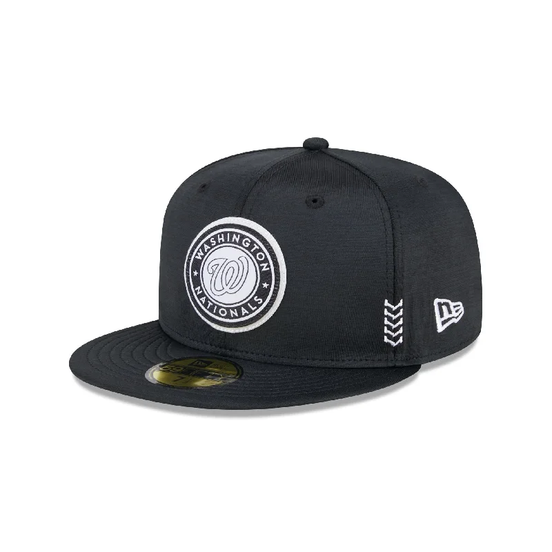 Washington Nationals 2024 Clubhouse Black 59FIFTY Fitted Hat