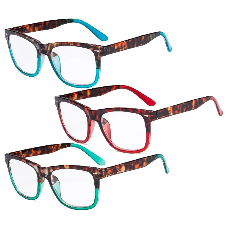 3 Pack Ladies Modern Stylish Reading Glasses R080D