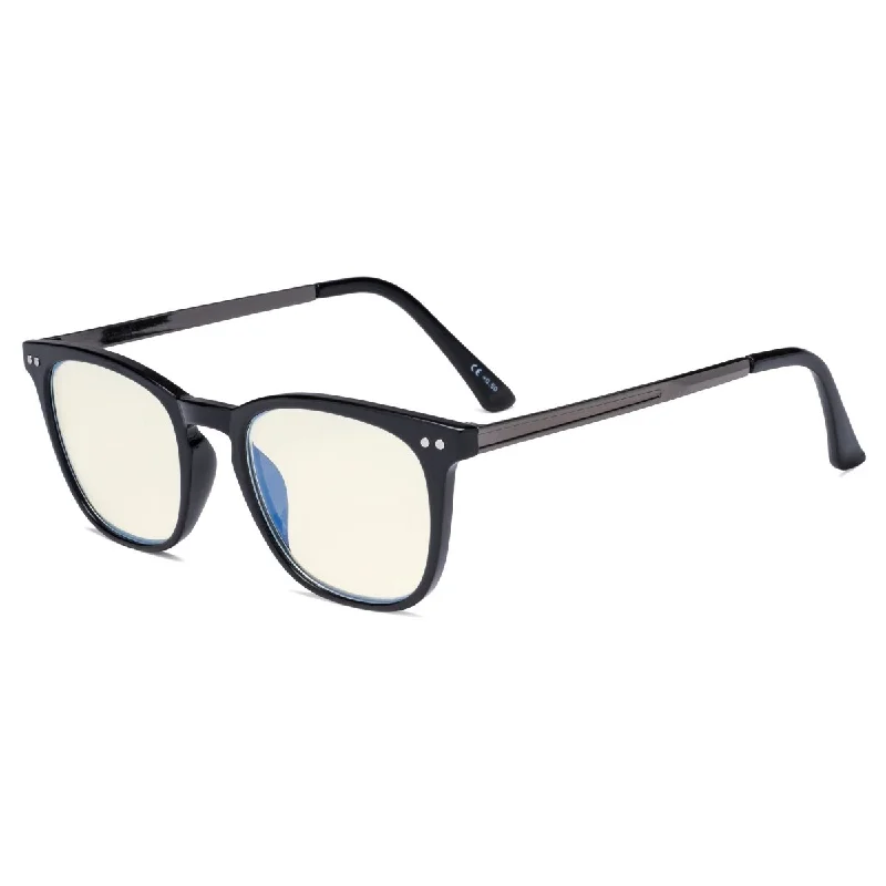 Elegant Square Blue Light Filter Reading Glasses UVRJ003