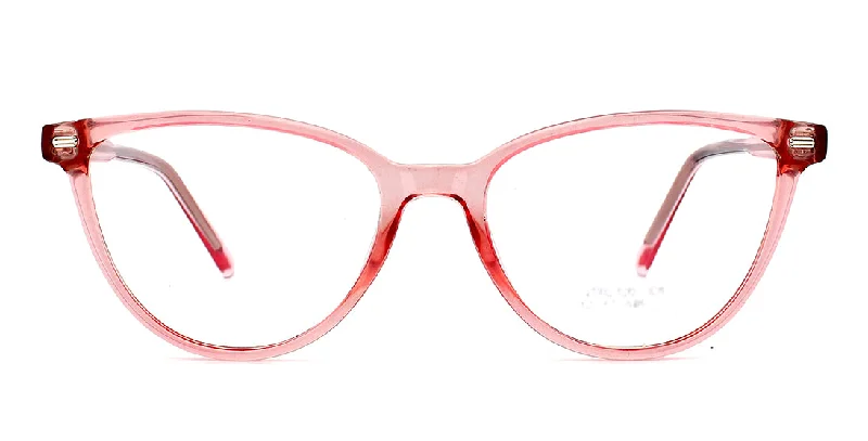 Modern Translucent Pink Cat-eye Frame GTR 2120