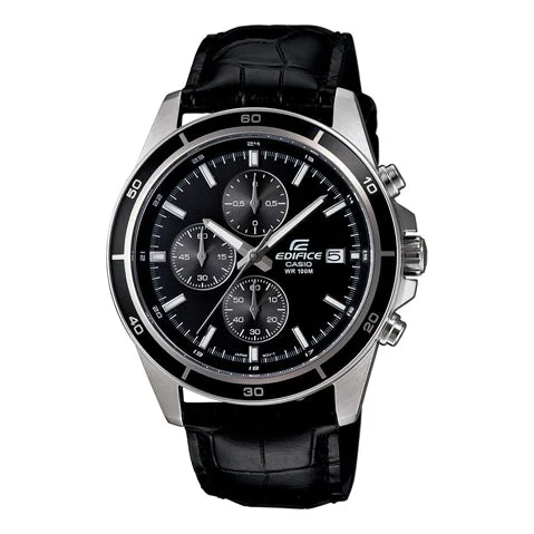 Casio Edifice Chronograph Black Dial Men's Watch - EFR-526L-1AVUDF (EX096)