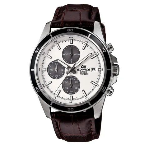 Casio Edifice Chronograph White Dial Men's Watch - EFR-526L-7AVUDF (EX097)