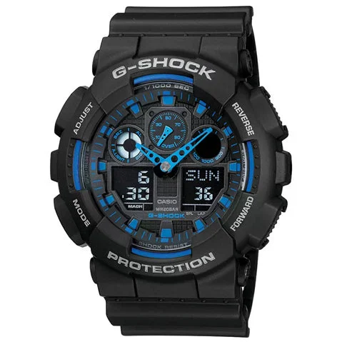 Casio Black Analog-Digital - Men's Watch G-SHOCK GA-100-1A2DR - G271