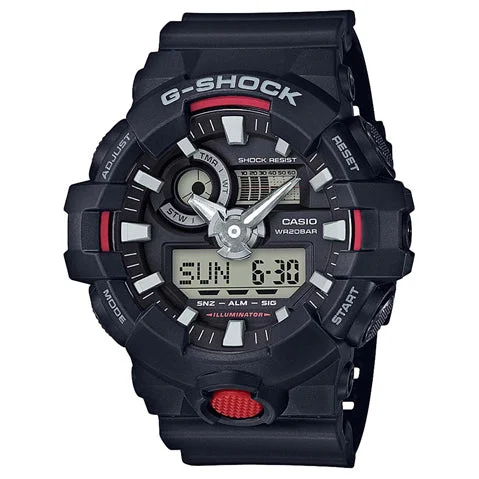 Casio G-Shock Analog-Digital Black Dial Men's Watch - GA-700-1ADR (G714)