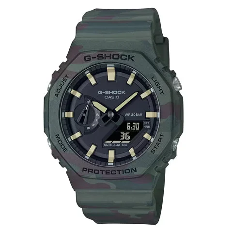 Casio G-Shock GAE-2100WE-3ADR Black Analog-Digital Dial Camouflage Resin Strap Men's Watch Shock and 200M Water Resistant G1312