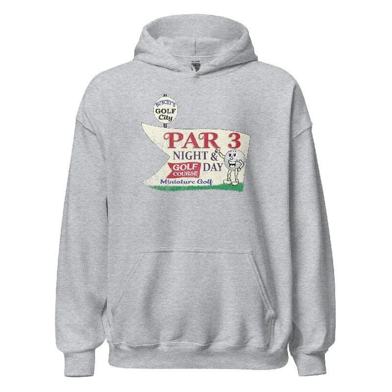 Buncey's Par 3 Gold Hoodie - West Bridgewater, MA | Retro Vintage Sweatshirt