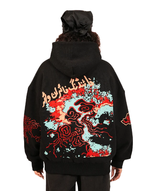 "MOLTEN" BLACK HOODIE