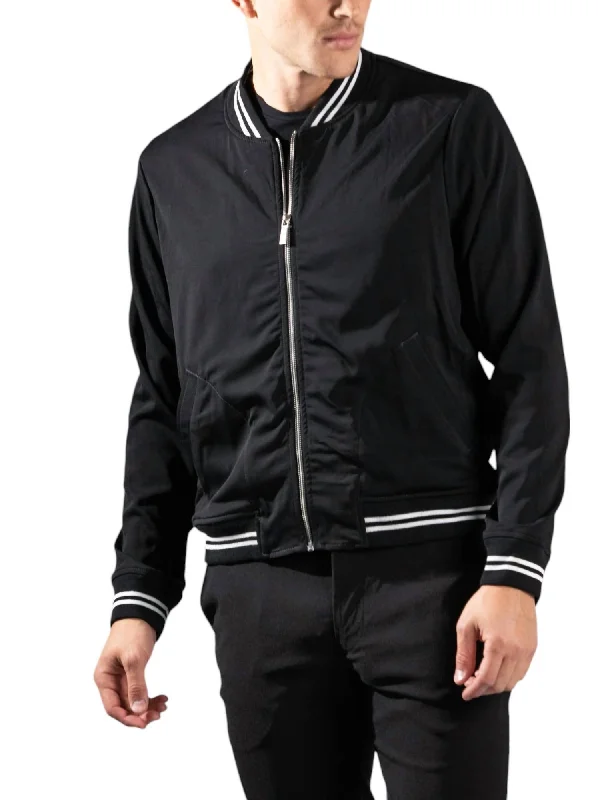 Maverick Bomber Jacket In Noir