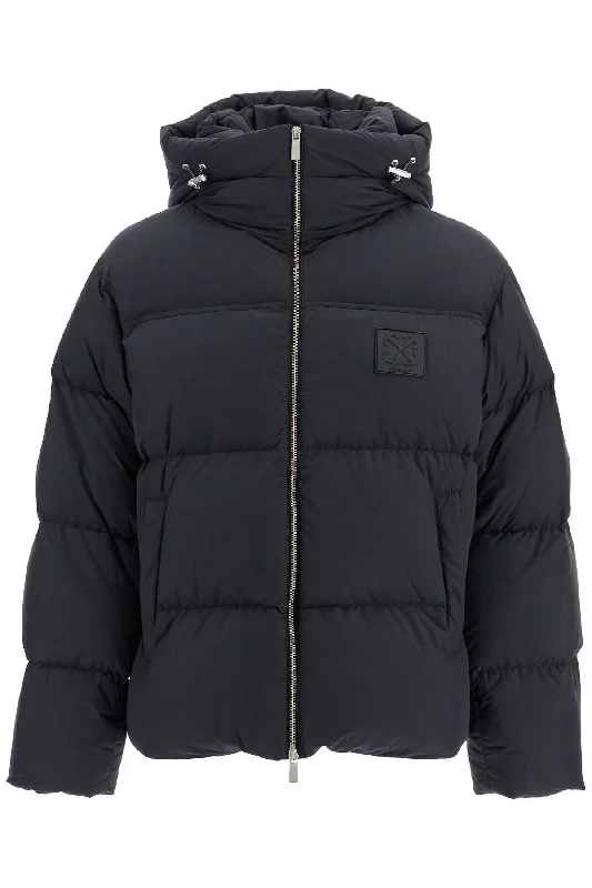 Off- Men's "Down Jacket With Logo Patch