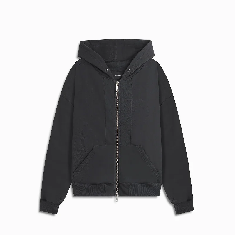 surplus zip hoodie / washed black