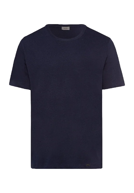 Living Shirts Cotton Crew Neck T-Shirt | Deep Navy 75050-1610