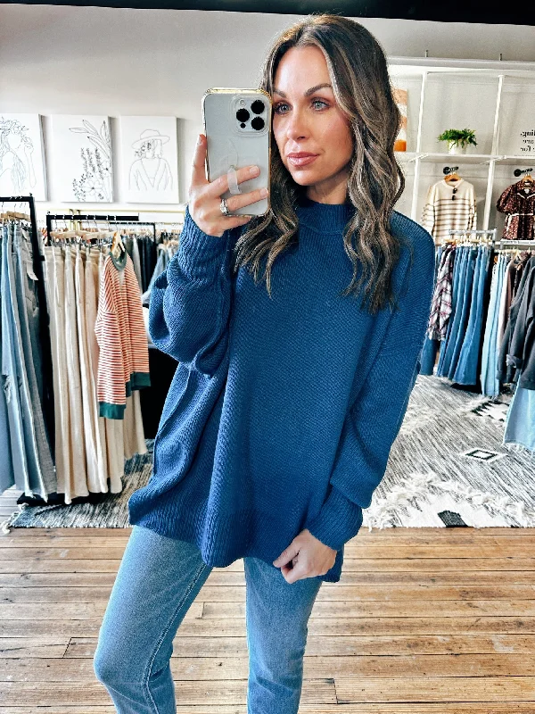 Drop Shoulder Sweater-4 Colors