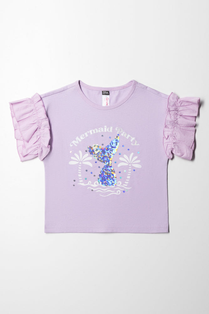 Mermaid Sequin Top Lilac