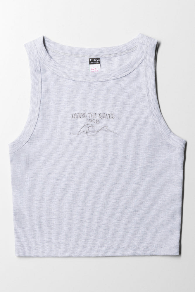 Rib Vest Grey