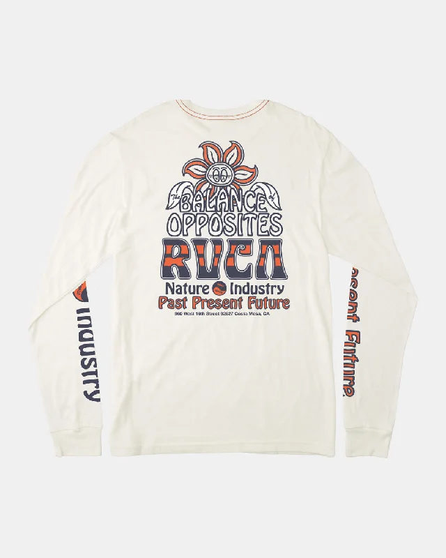 Boys Positive Growth Long Sleeve Tee - Antique White