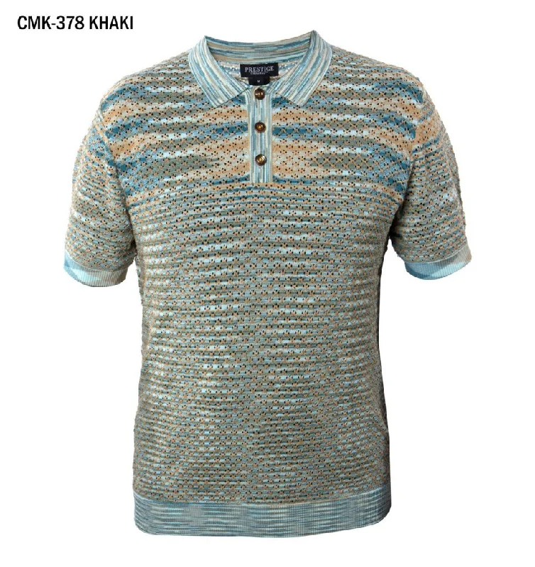 Prestige CMK-378 Short Sleeve Polo Shirt - Khaki