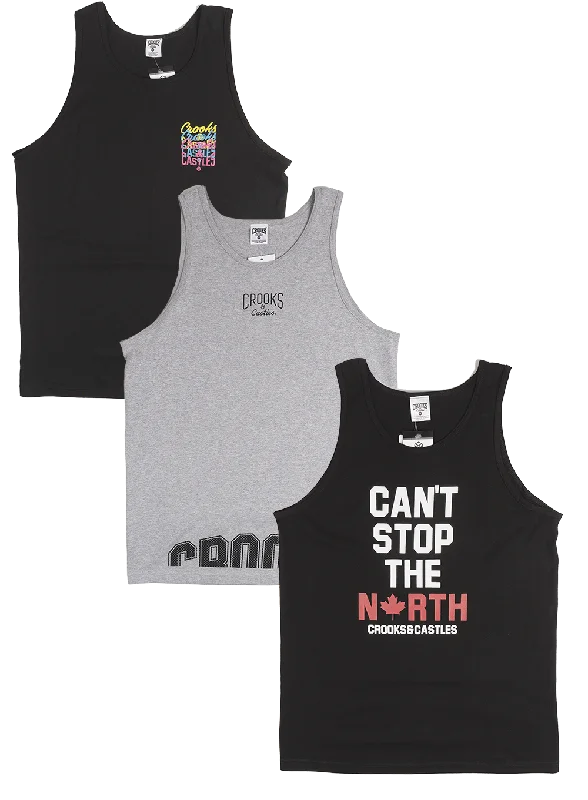 CROOKS & CASTLES ASSORTED TANK TOPS - CCTNK05