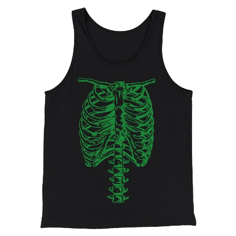 Green Spinal Skeleton Funny Movie Men/Unisex Tank Top