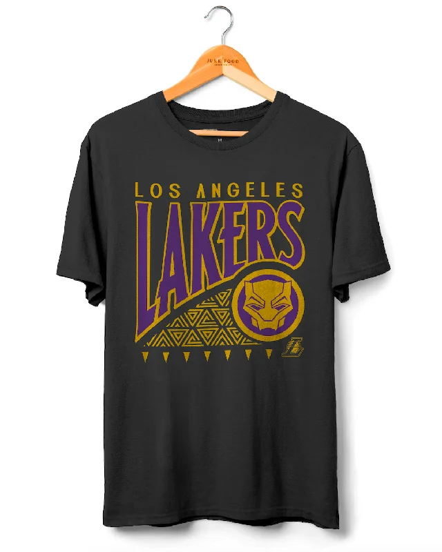 Lakers Wakanda Forever Pattern Tee