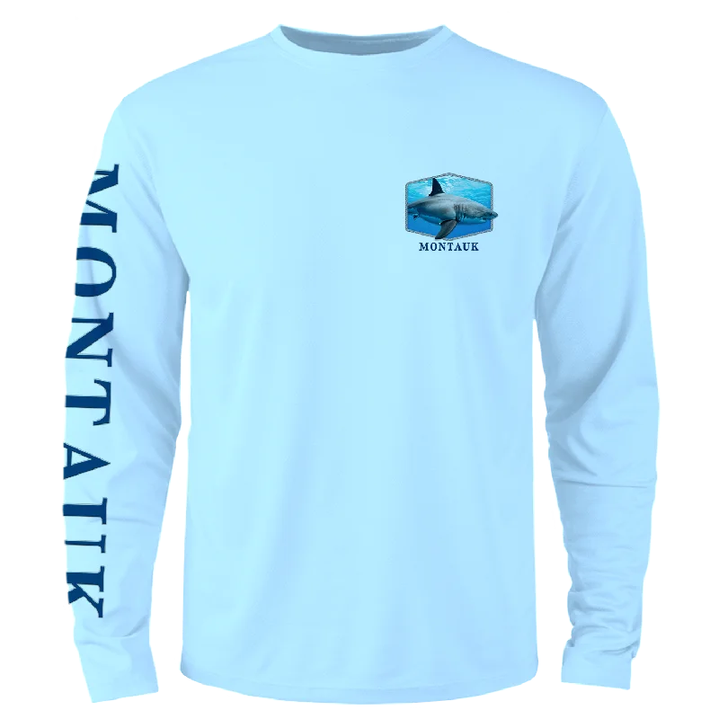 Men's Montauk Surf and Sports Montauk Shark Long Sleeve Tee