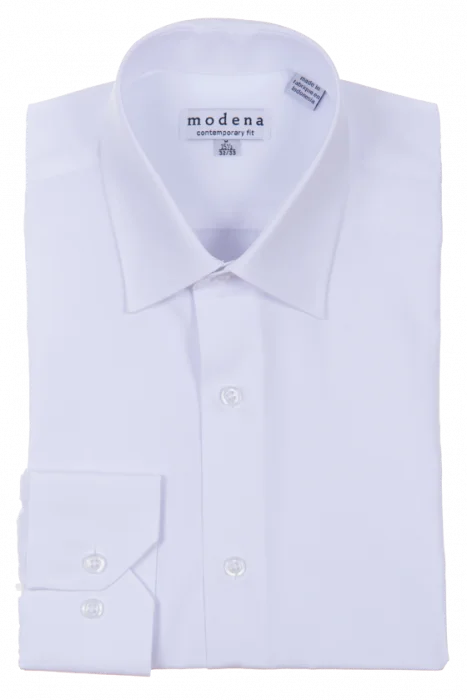 Modena Contemporary Fit Regular Cuff Shirt - M300BS0R - White