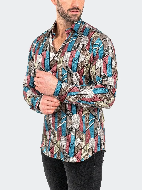 Picasso Long Sleeve Shirt - Brown